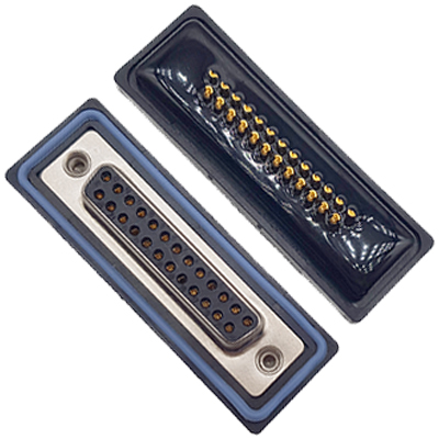 D-SUB-25P母頭焊線式防水車針6.0mm不穿孔卯釘 卯後殼 D-SUB-25P母頭焊線式防水車針6.0mm不穿孔卯釘 卯後殼