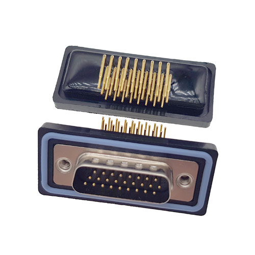 D-SUB-26P公頭90度高密度防水車針連接器 D-SUB-26P公頭90度高密度防水車針連接器