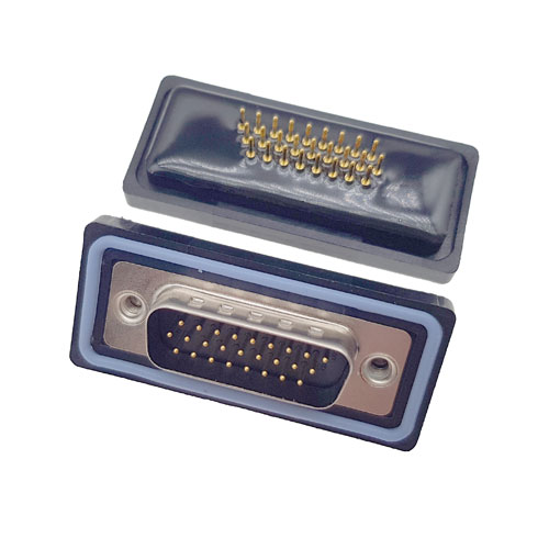 D-SUB-26P公頭180度高密度防水車針連接器 D-SUB-26P公頭180度高密度防水車針連接器