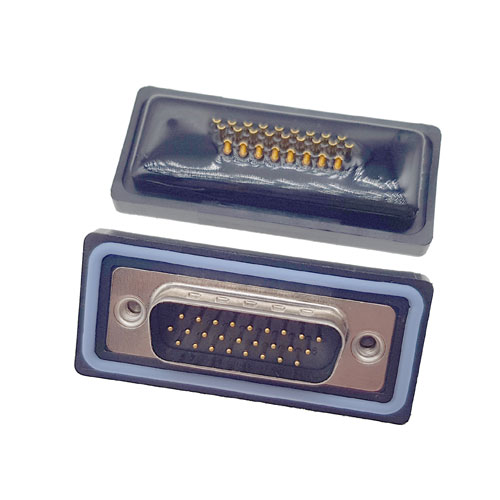 D-SUB-26P公頭焊線式高密度防水車針連接器 D-SUB-26P公頭焊線式高密度防水車針連接器