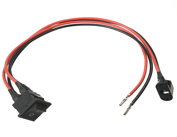 KCD1船型開關2115MM 2腳帶線DC2.5 KCD1船型開關2115MM 2腳帶線DC2.5