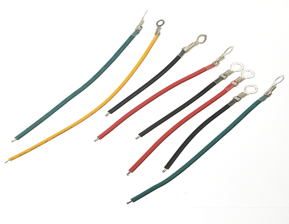 M4線束4.8插簧電子圓型端子連接線帶膠套 M4線束4.8插簧電子圓型端子連接線帶膠套